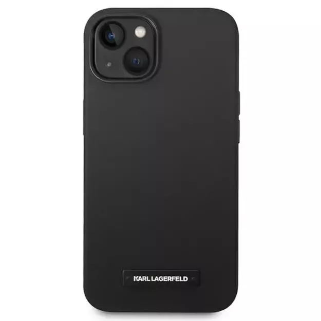 Karl Lagerfeld KLHMP14MSLMP1K iPhone 14 Plus 6.7 &quot hardcase black / black Silicone Plaque Magsafe 2