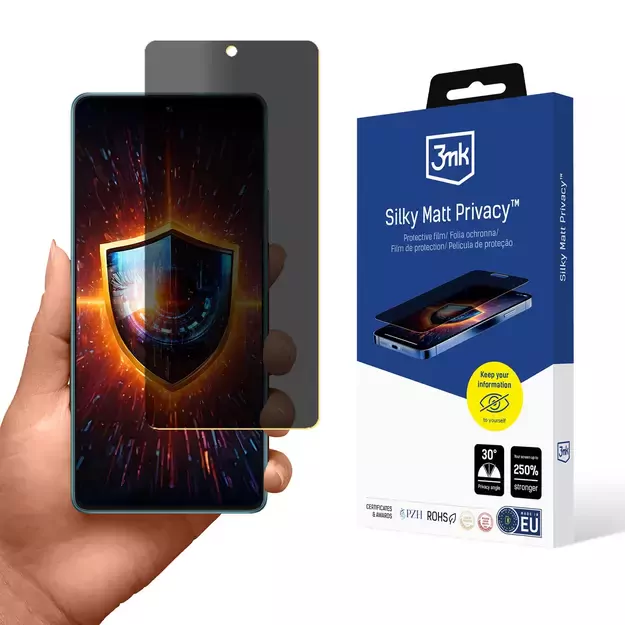 Privacy Screen Protector 3mk Silky Matt Privacy for Xiaomi Poco F5
