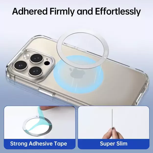 Tech-Protect MMP-110 2in1 MagSafe Ring - Silver / Silver 7