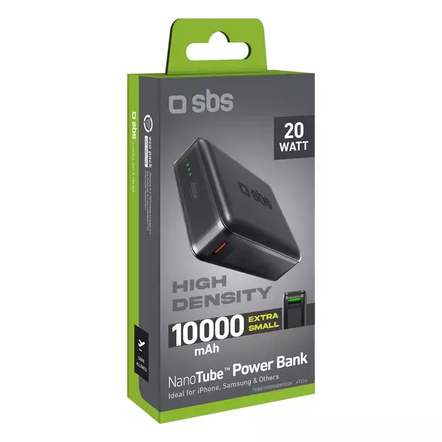 Powerbank SBS TEBB10000HDPD20K 10000 mAh with Power Delivery - black 1