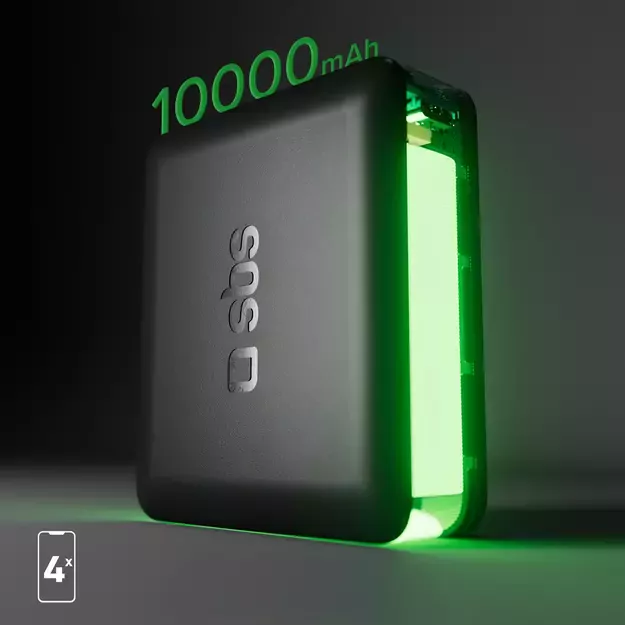 Powerbank SBS TEBB10000HDPD20K 10000 mAh with Power Delivery - black 6