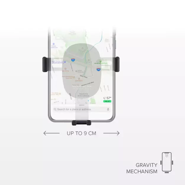 SBS TESUPPCLIPGRAVK smartphone holder for air vent, gravity - black 9
