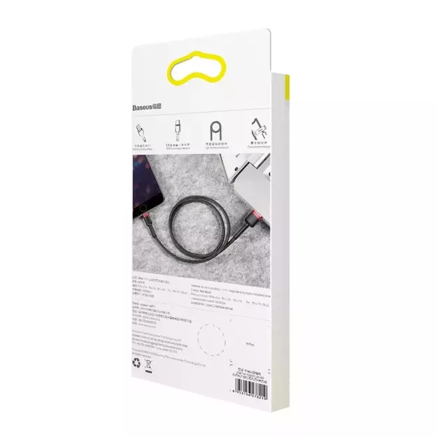 Baseus Cafule USB-A / Lightning 2.4A QC 3.0 cable 0.5 m - black and red 9