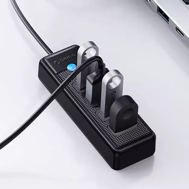 Hub Orico PW4U-U3 USB-A / 4x USB-A 3.0 - black 4