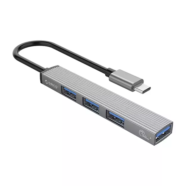 Orico AH-13 USB-C Hub Docking Station 1x USB-A 3.0 + 3x USB-A 2.0 - Gray