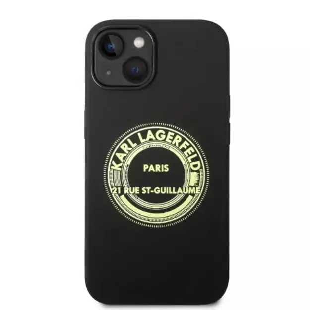 Karl Lagerfeld KLHCP14MSRSGRCK iPhone 14 Plus 6.7 &quot hardcase black / black Silicone RSG 10