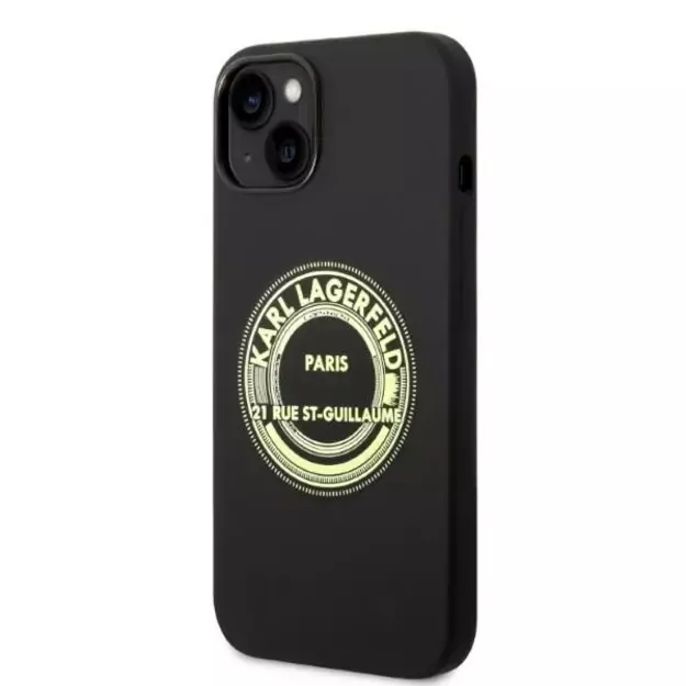 Karl Lagerfeld KLHCP14MSRSGRCK iPhone 14 Plus 6.7 &quot hardcase black / black Silicone RSG 9