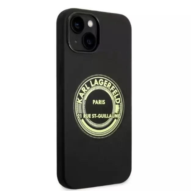 Karl Lagerfeld KLHCP14MSRSGRCK iPhone 14 Plus 6.7 &quot hardcase black / black Silicone RSG 11
