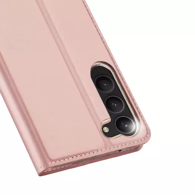 Dux Ducis Skin Pro case for Samsung Galaxy S23+ flip cover card wallet stand pink 2