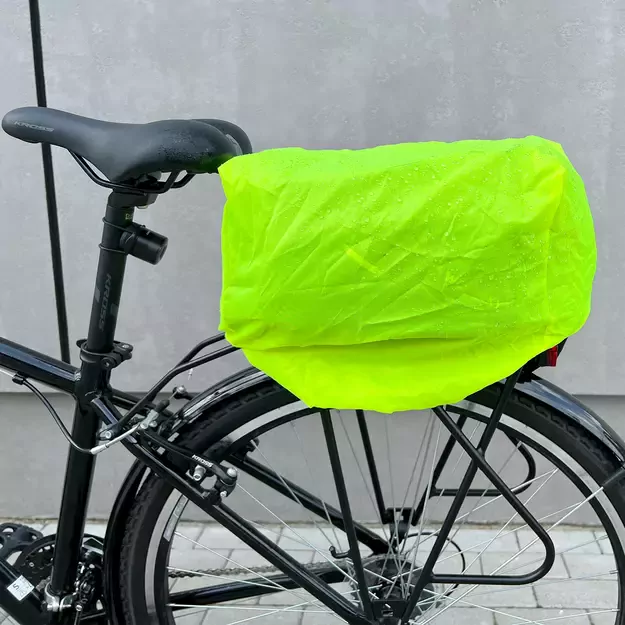 Wozinsky bike carrier bag with 9l shoulder strap (rain cover included) black (WBB22BK) 13