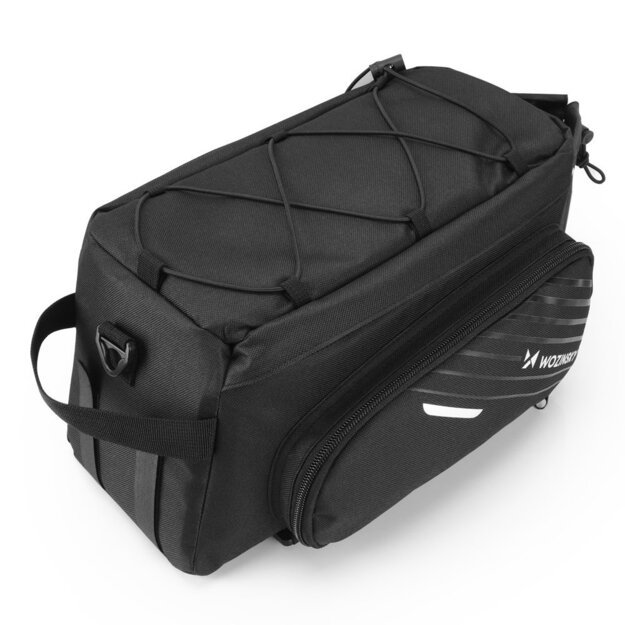 Wozinsky bike carrier bag with 9l shoulder strap (rain cover included) black (WBB22BK) 21