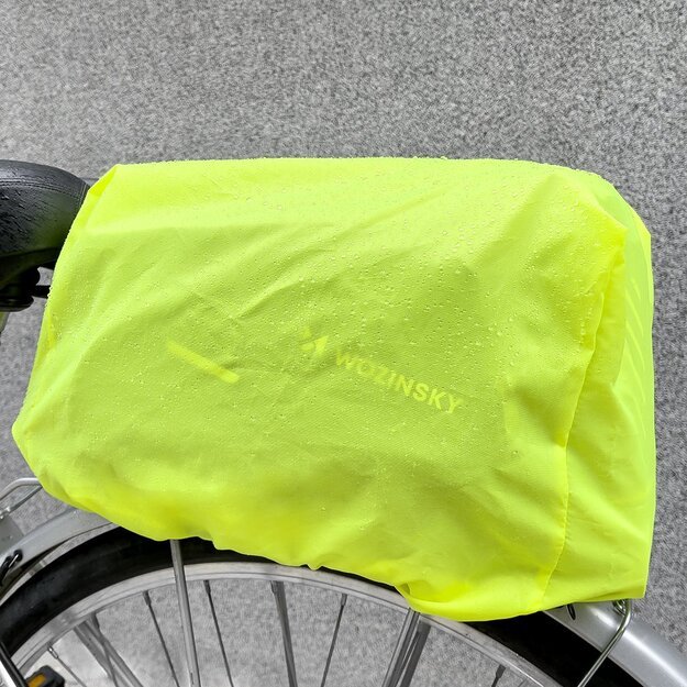 Wozinsky bike carrier bag with 9l shoulder strap (rain cover included) black (WBB22BK) 33