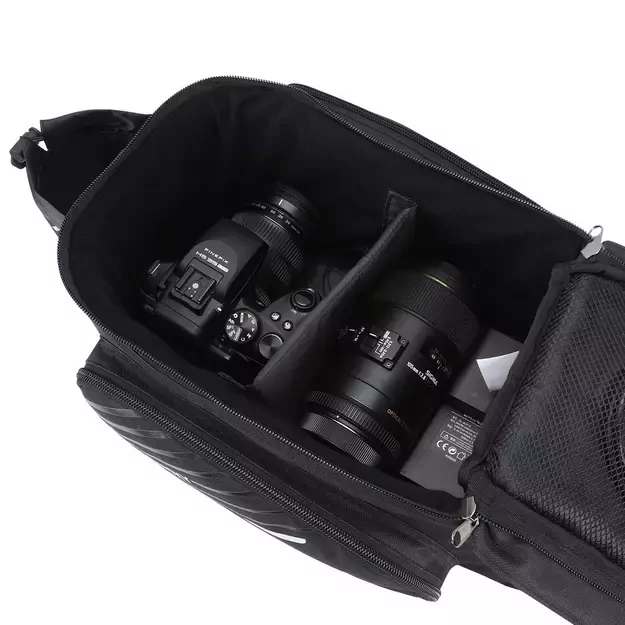 Wozinsky bike carrier bag with 9l shoulder strap (rain cover included) black (WBB22BK) 6