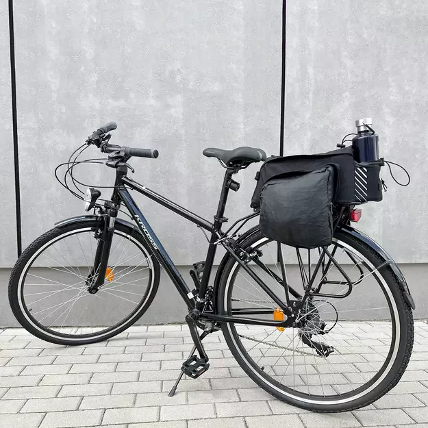 Wozinsky bike carrier bag with 9l shoulder strap (rain cover included) black (WBB22BK) 16