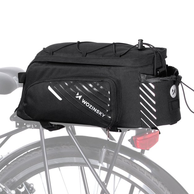 Wozinsky bike carrier bag with 9l shoulder strap (rain cover included) black (WBB22BK) 41
