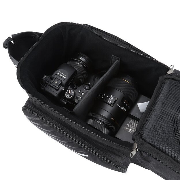 Wozinsky bike carrier bag with 9l shoulder strap (rain cover included) black (WBB22BK) 27