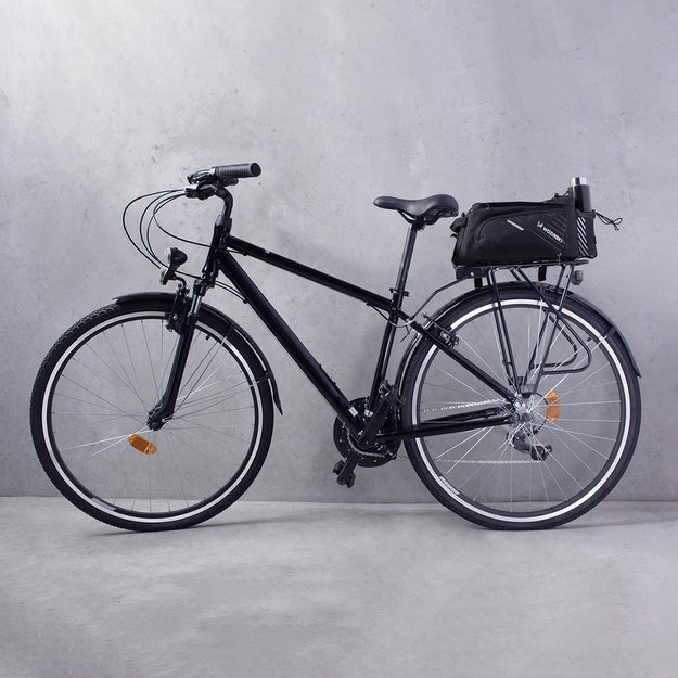 Wozinsky bike carrier bag with 9l shoulder strap (rain cover included) black (WBB22BK) 24
