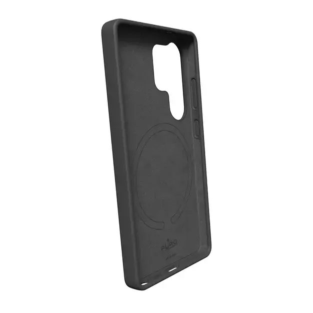 Puro Icon Mag Silicone Case with MagSafe for Samsung Galaxy S25 Ultra - Black 1