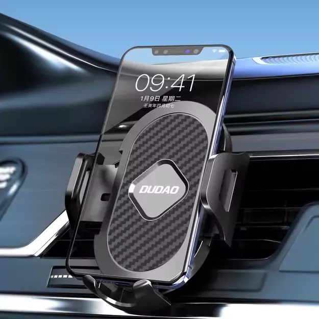 Dudao F2+ smartphone holder for air vent, clamp - black 13