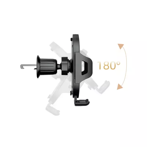 Dudao F2+ smartphone holder for air vent, clamp - black 9