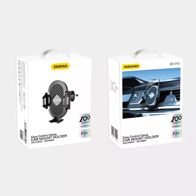Dudao F2+ smartphone holder for air vent, clamp - black 11
