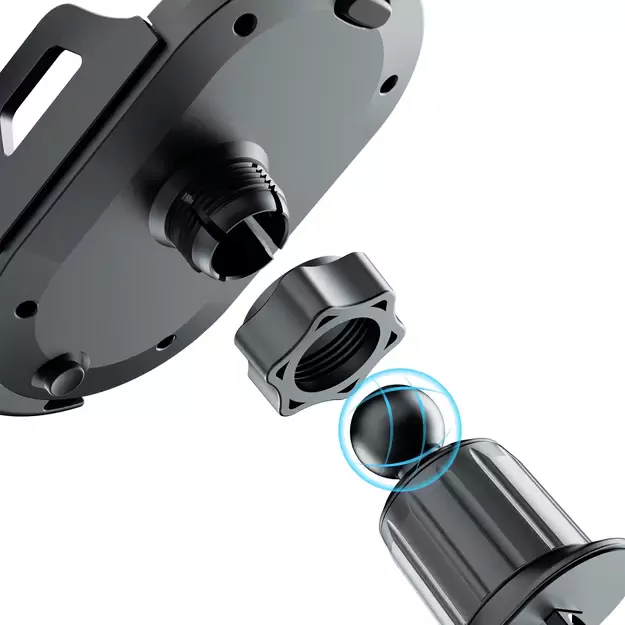 Dudao F2+ smartphone holder for air vent, clamp - black 8