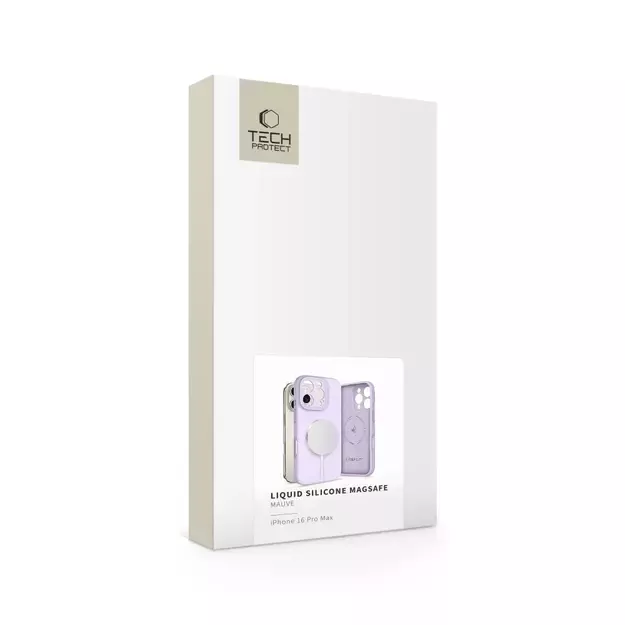 Tech-Protect Liquid Silicone MagSafe Case for iPhone 16 Pro Max - Purple 3
