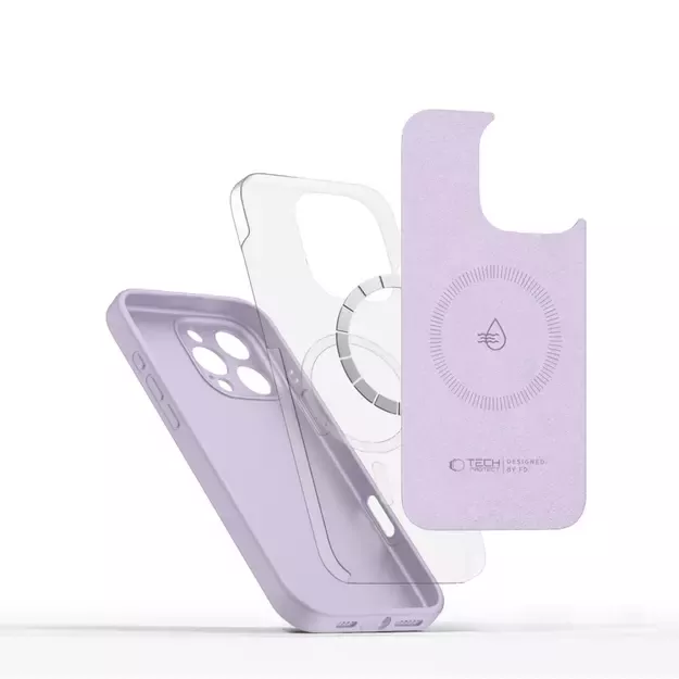 Tech-Protect Liquid Silicone MagSafe Case for iPhone 16 Pro Max - Purple 2