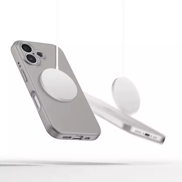 Tech-Protect Liquid Silicone MagSafe iPhone 16 Case - Gray 4