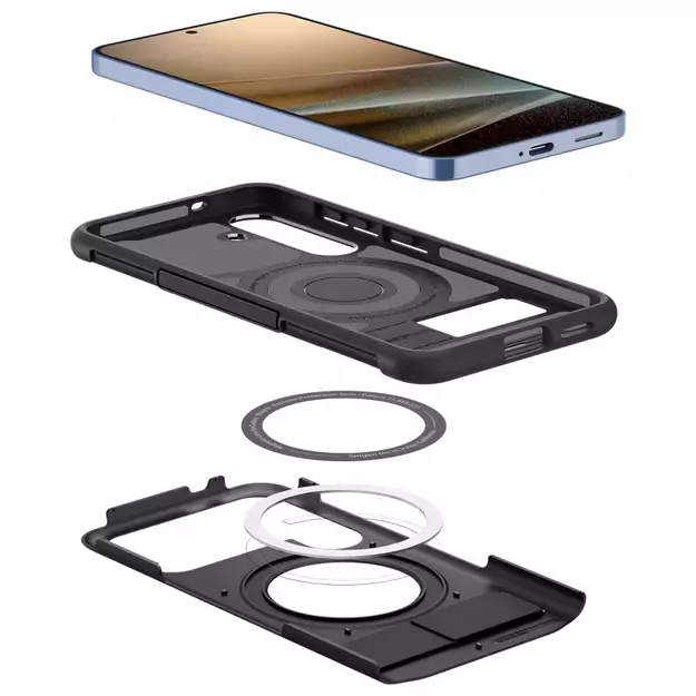 Spigen Slim Armor Mag MagSafe Case for Samsung Galaxy S25 - Black 11