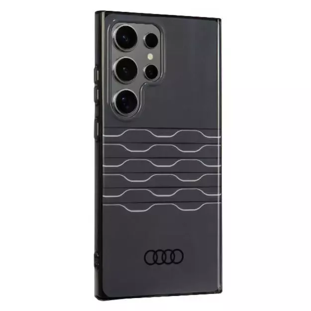 Audi IML Geometric Pattern Case S24 Ultra S928 black/black hardcase AU-IMLS24U-A6/D3-BK 7