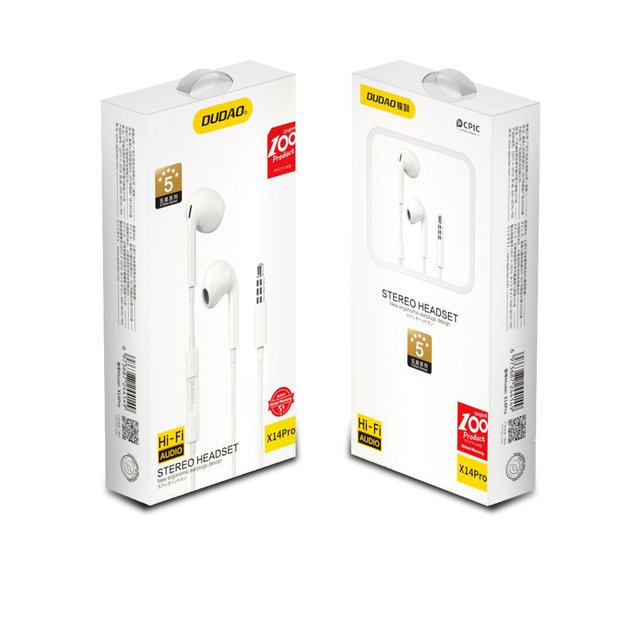 Dudao in-ear headphones with 3.5mm minijack connector white (X14PRO) 4