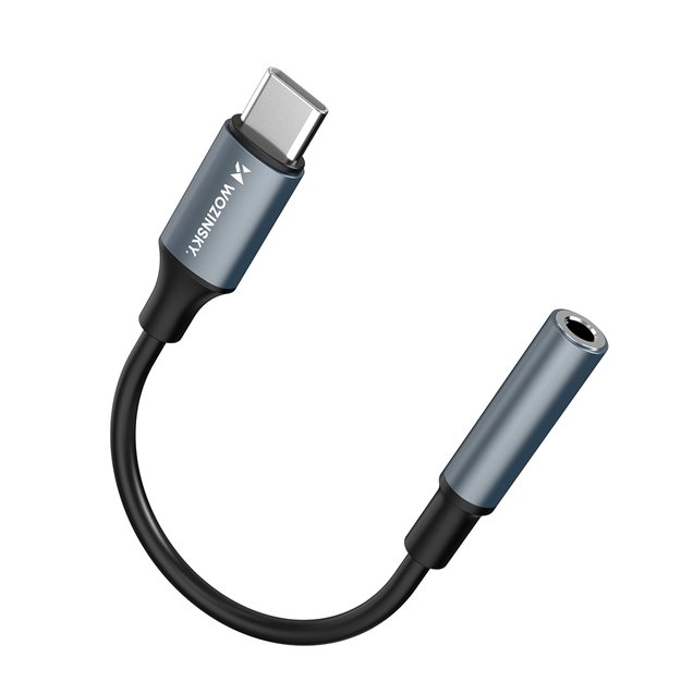 Wozinsky WACM-01 USB-C Adapter - 3.5mm Mini Jack - Black 2