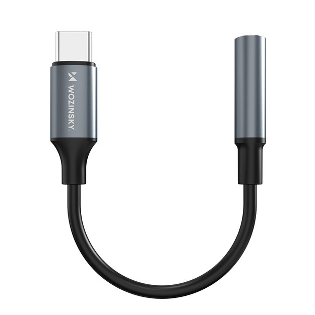 Wozinsky WACM-01 USB-C Adapter - 3.5mm Mini Jack - Black
