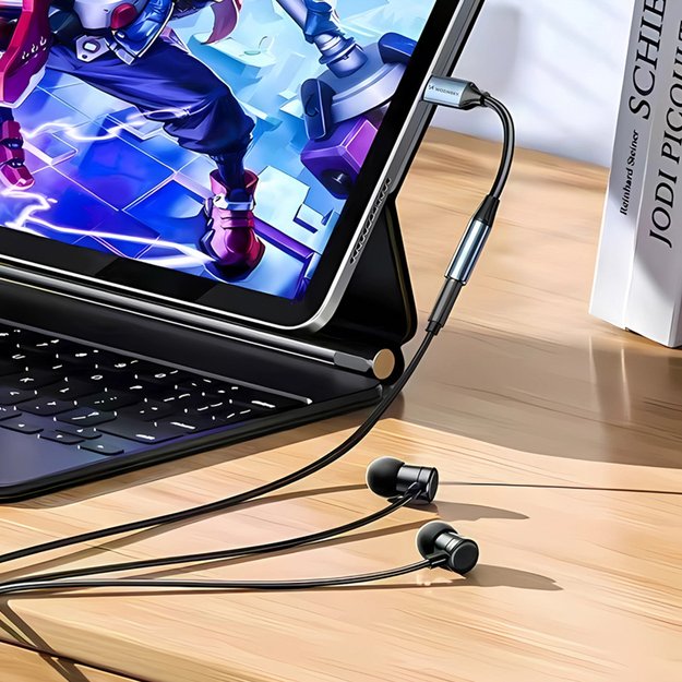 Wozinsky WACM-01 USB-C Adapter - 3.5mm Mini Jack - Black 9