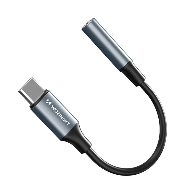 Wozinsky WACM-01 USB-C Adapter - 3.5mm Mini Jack - Black 3