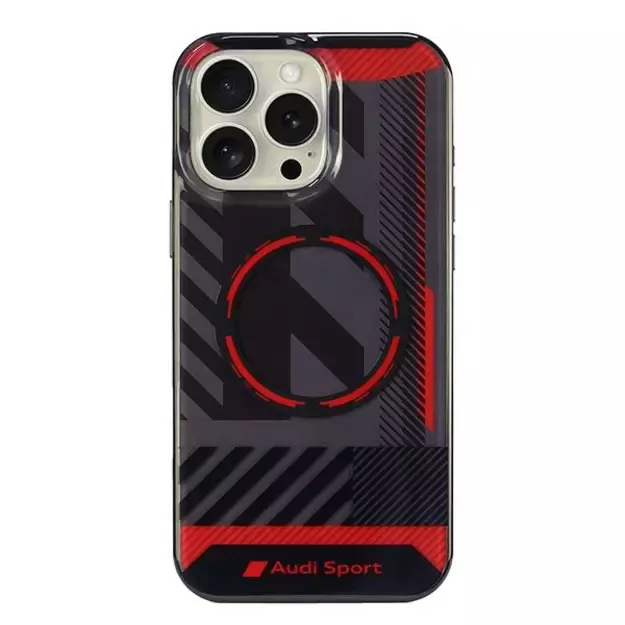 Audi IML Sport MagSafe iPhone 16 Pro Max 6.9&quot  black/black hardcase AUS-IMLMIP16PM-RSQ/D2-BK