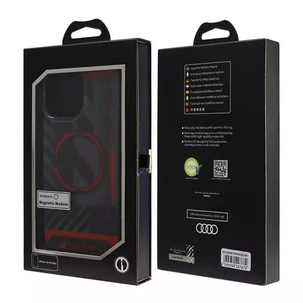Audi IML Sport MagSafe iPhone 16 Pro Max 6.9&quot  black/black hardcase AUS-IMLMIP16PM-RSQ/D2-BK 12