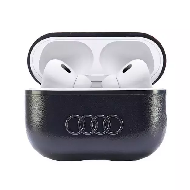 Audi Leather Big Logo AirPods Pro 2 cover black/black AU-APP2-GT/D3-BK 1