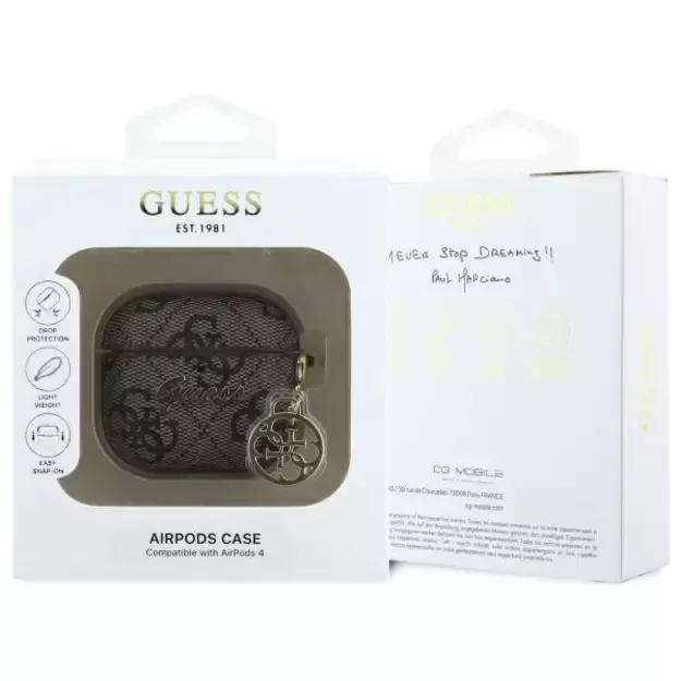 Guess GUA4G4GSMW AirPods 4 cover brown 4G Charm Collection 2