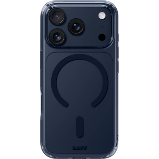 Laut Crystal Fluro MagSafe Case for iPhone 17 Pro Max - Clear Navy Blue