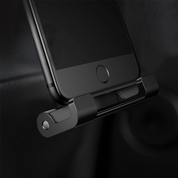 Baseus Backseat Car Mount SUHZ-01 Car Headrest Holder for Tablets / Smartphones 4.7-12.9  - Black 7