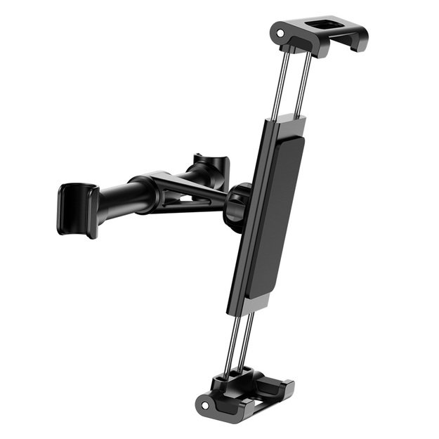 Baseus Backseat Car Mount SUHZ-01 Car Headrest Holder for Tablets / Smartphones 4.7-12.9  - Black 2