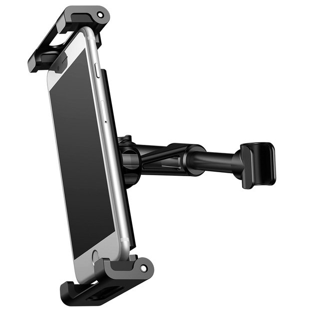 Baseus Backseat Car Mount SUHZ-01 Car Headrest Holder for Tablets / Smartphones 4.7-12.9  - Black 4
