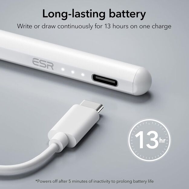 ESR Digital+ Magnetic Stylus Pen for iPad - White 1