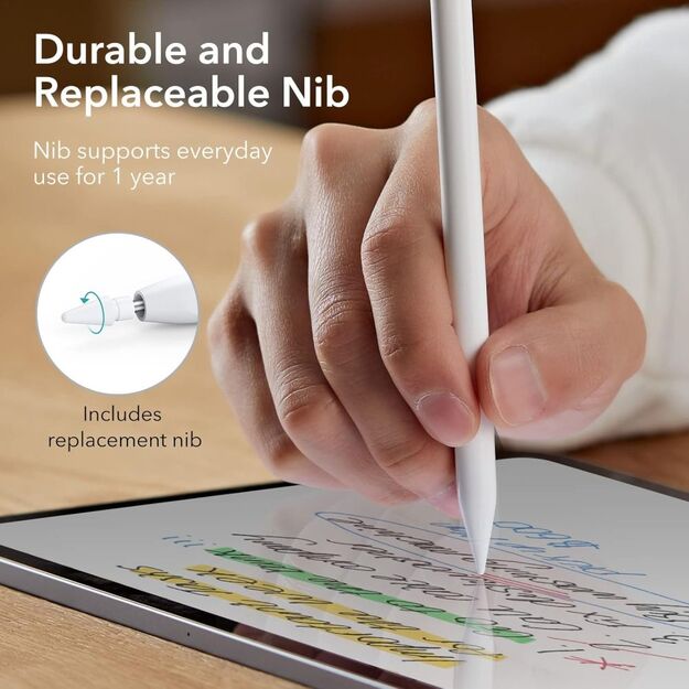 ESR Digital+ Magnetic Stylus Pen for iPad - White 2