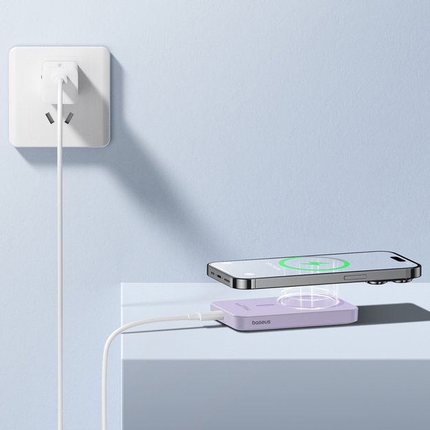 Baseus mini power bank 5000mAh 20W + USB-C cable (20V/3A) - purple 11
