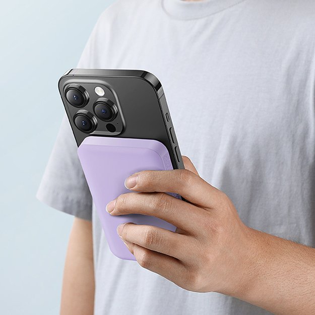 Baseus mini power bank 5000mAh 20W + USB-C cable (20V/3A) - purple 15