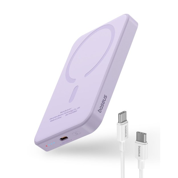 Baseus mini power bank 5000mAh 20W + USB-C cable (20V/3A) - purple 2