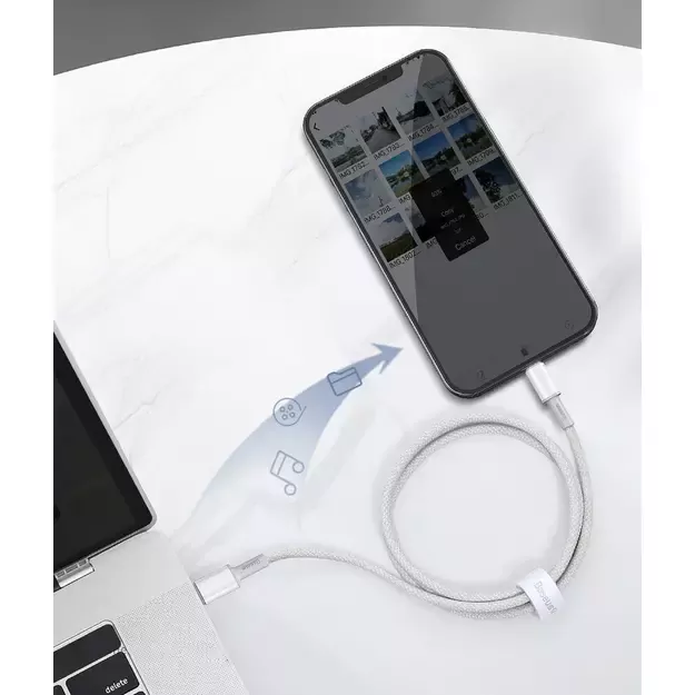 Baseus CATLGD-A02 Lightning - USB-C PD cable 20W 480Mb/s 2m - white 18